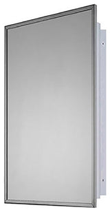 Bright Annealed Stainless Steel Framed Medicine Cabinet 16"x26"