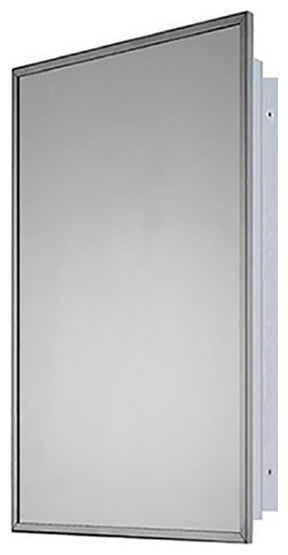 Bright Annealed Stainless Steel Framed Medicine Cabinet 16"x26"