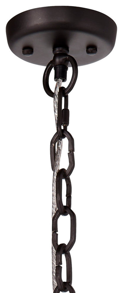 Imperial 1-Light Glass and Metal Pendant