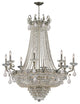 Crystorama Majestic Sold Cast Brass Ornate Crystal Chandelier