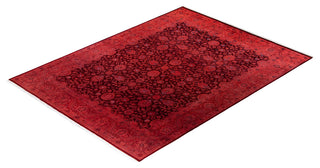 Fine Vibrance, One-of-a-Kind Hand-Knotted Area Rug Red, 8'2"x10'6"