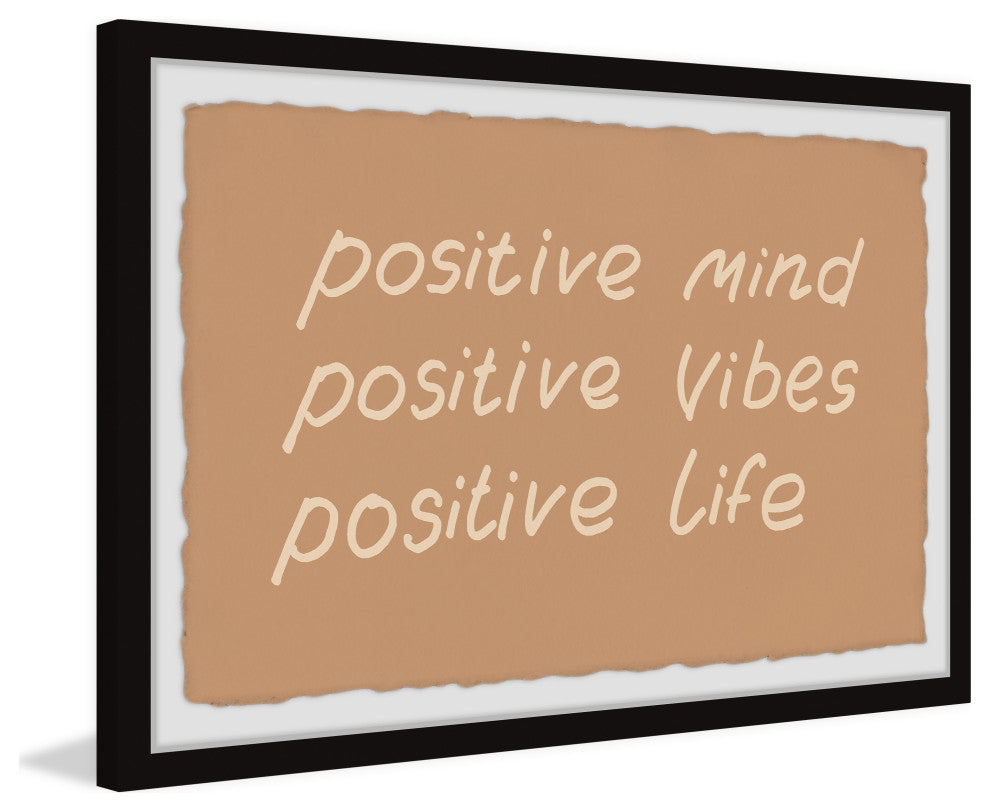 "Positive Mind" Framed Painting Print, 12x8