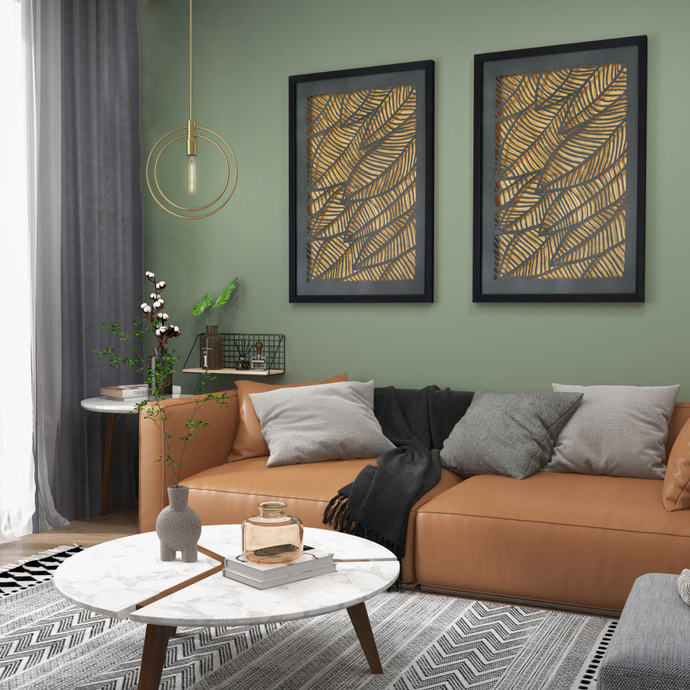 Nyla Single Light Brass Circular Pendant
