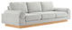 Oasis Upholstered Fabric Sofa - Light Gray
