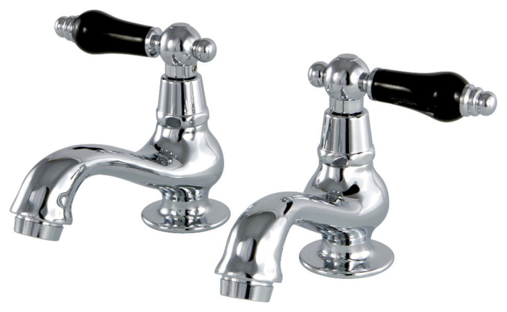 Kingston Brass Basin Faucet With Lever Handle, Polished Chrome