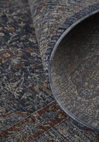 Weave & Wander Gilford Rust/Blue 2'8"x10' Power Loomed Area Rug