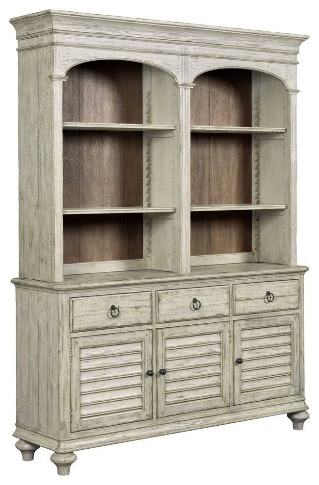 Kincaid Weatherford Hastings Open Hutch and Buffet, Cornsilk Finish