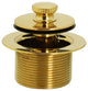 Twist & Close Sch. 40 ABS Bath Waste With One-Hole Elbow In Oil Rubbed Bronze, Polished Brass