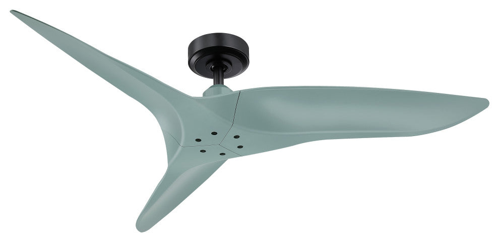 Aerofanture 52 in Modern Indoor Black DC Motor Ceiling Fan With Remote