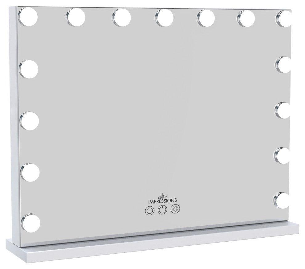 Hollywood Aurora LED Vanity Mirror, White