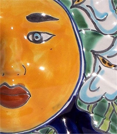 Lily Small Talavera Ceramic Sun Face