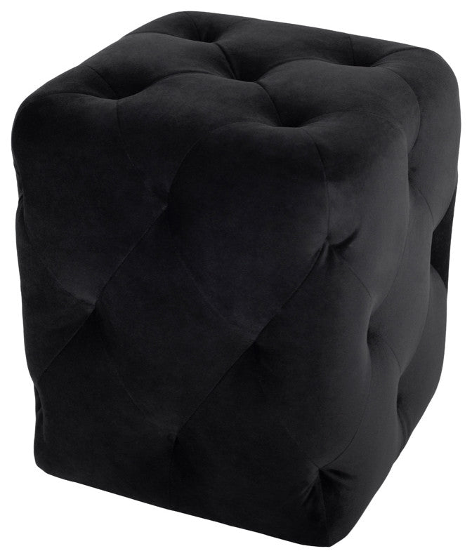 Tufty Black Fabric Sofa Ottoman, HGSC427
