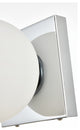 1 Light Chrome And Frosted White Bath Sconce