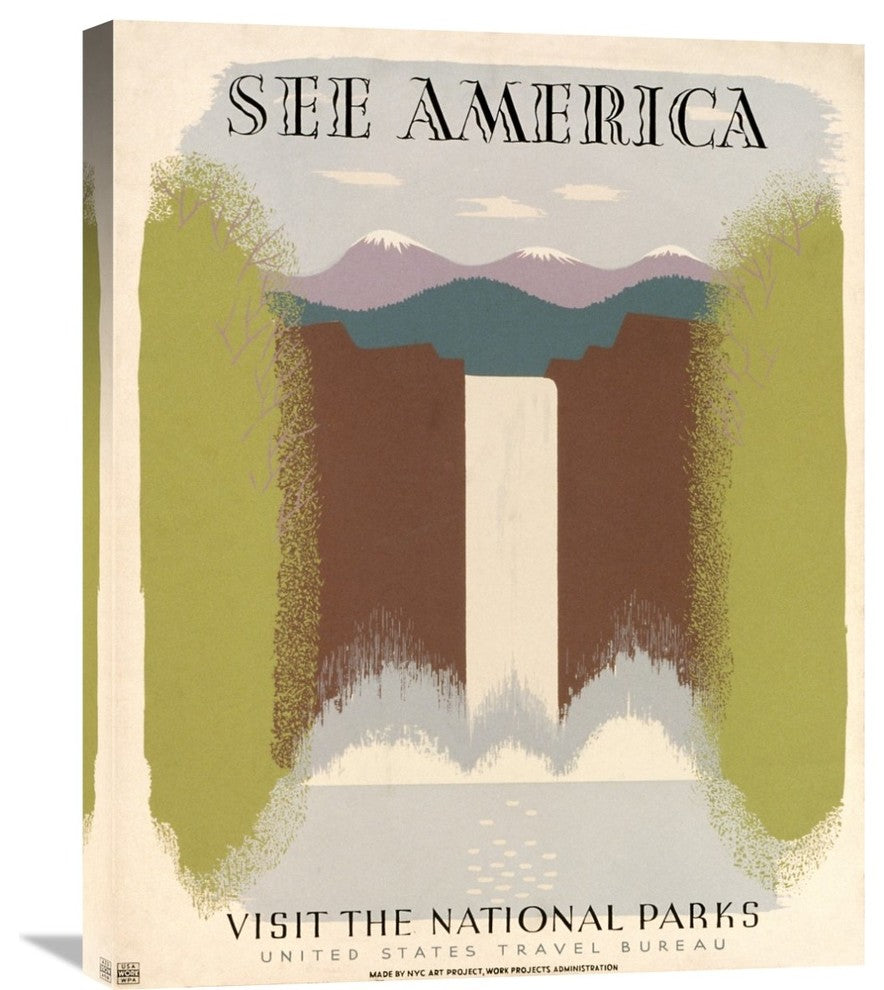 "See America Visit the National Parks, ca" Artwork, 22"x28"