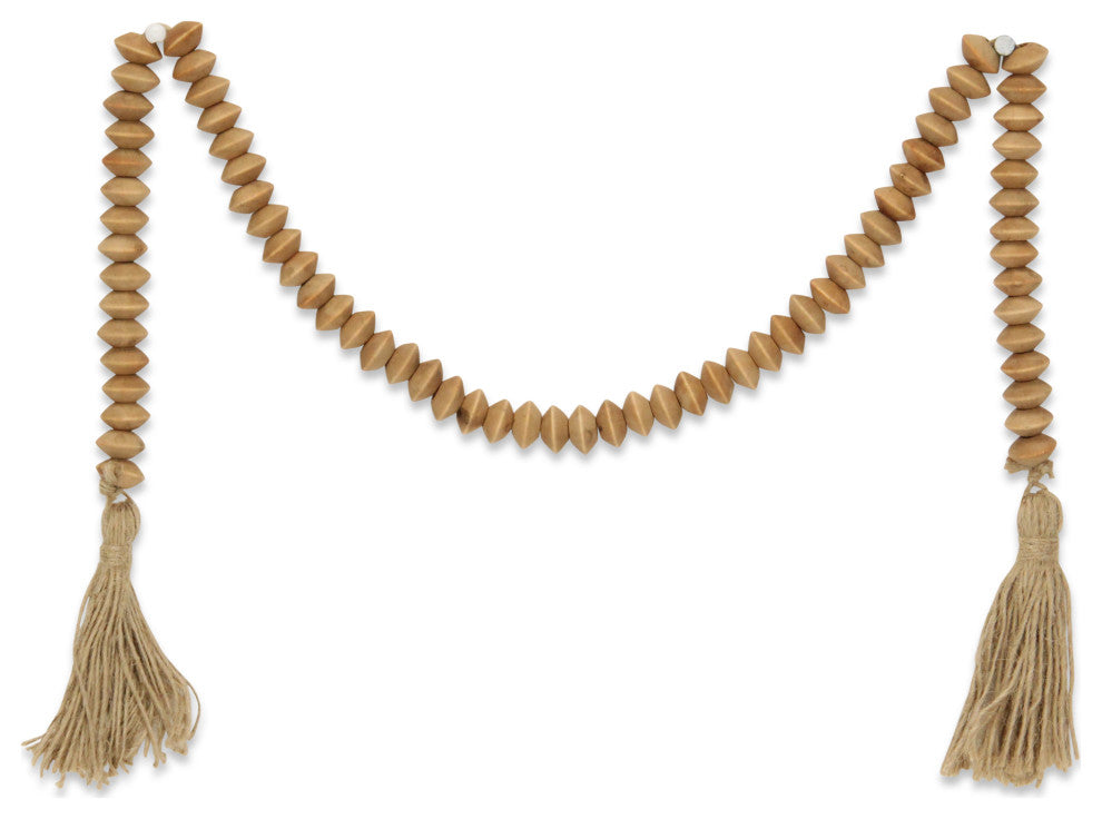 Akaida Wooden Abacus Styled Bead Tassel Decor