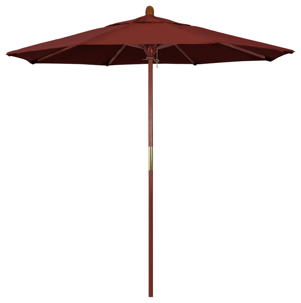 7.5' Wood Umbrella, Henna