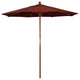 7.5' Wood Umbrella, Henna