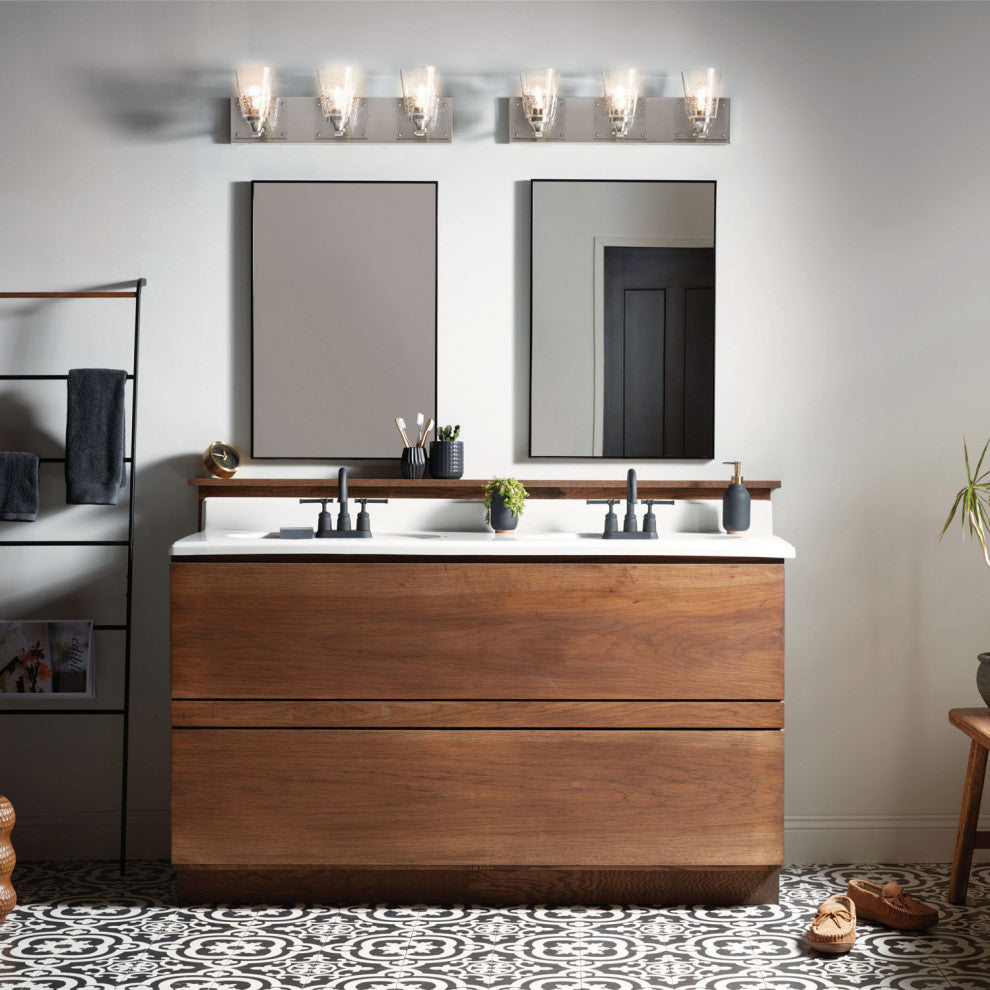 Hinkley Jackson Medium Three Light Vanity, Brushed Nickel