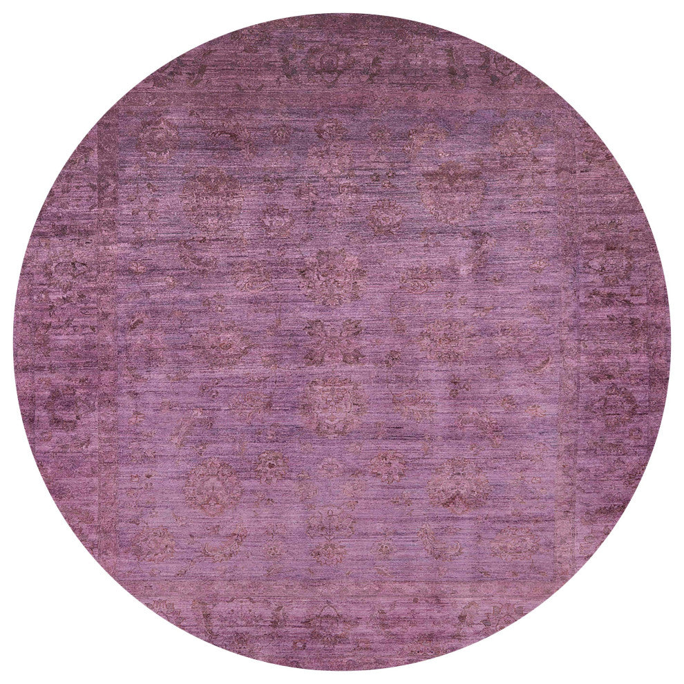 Ahgly Company Indoor Round Mid-Century Modern Area Rugs, 6' Round