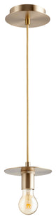Quorum 822-80 One Light Pendant, Aged Brass Finish