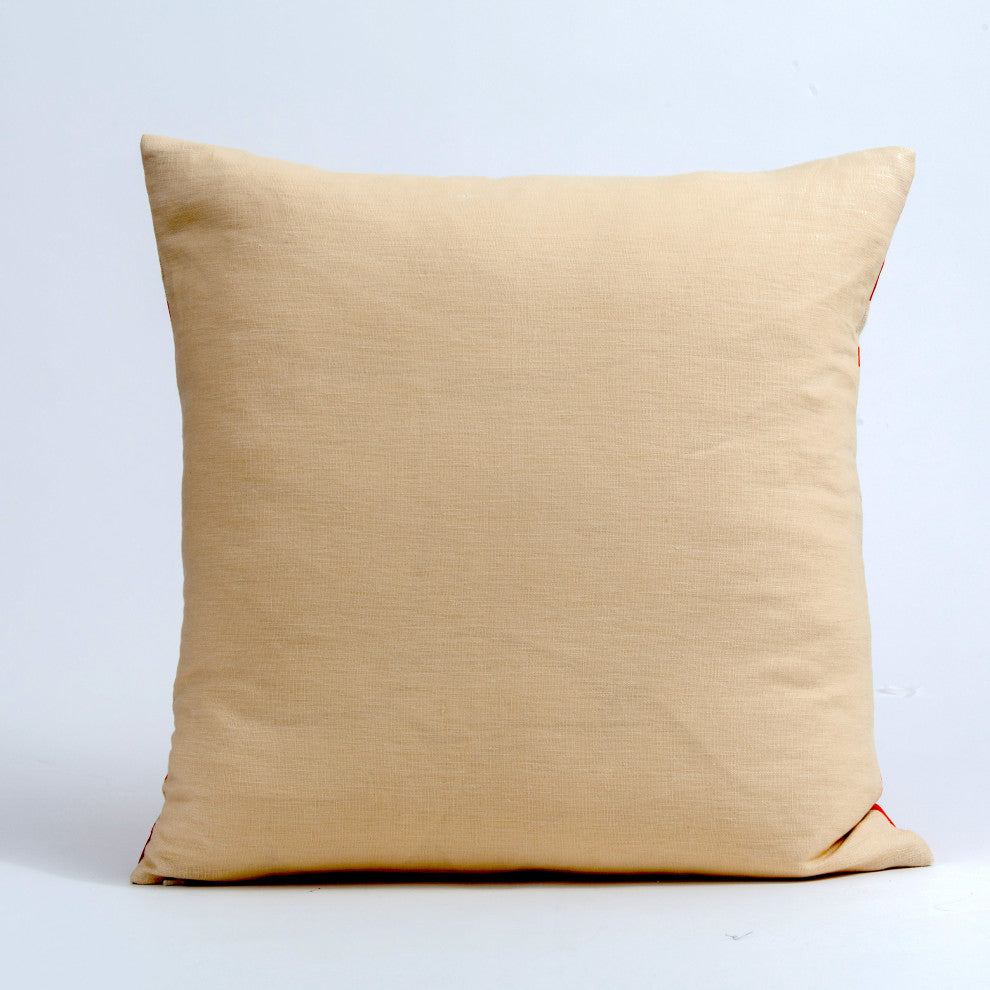 Zebra pillow cover, Jim Thompson fabric, burnt orange throw pillow, animal print