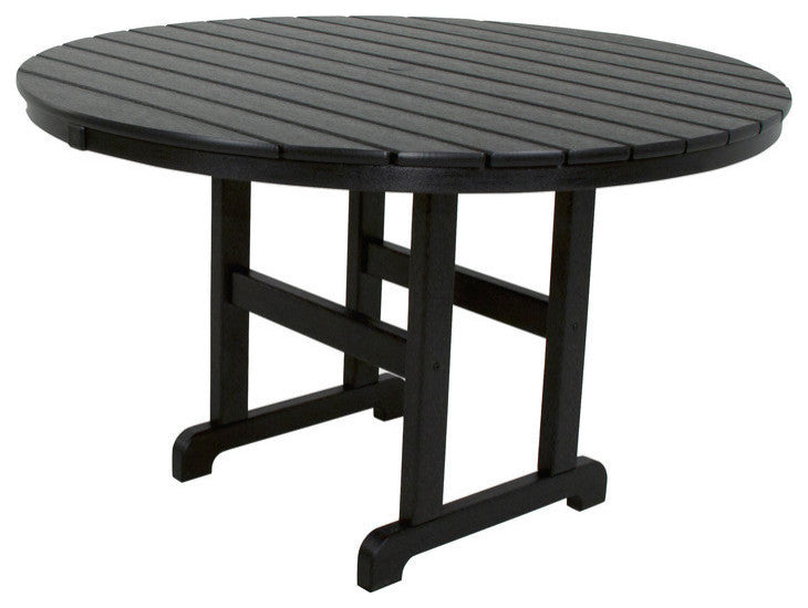 Ivy Terrace Classics Round 48" Dining Table, Black