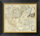 "Composite: North America, 1776" Framed Canvas Giclee by Thomas Jefferys, 20x18"