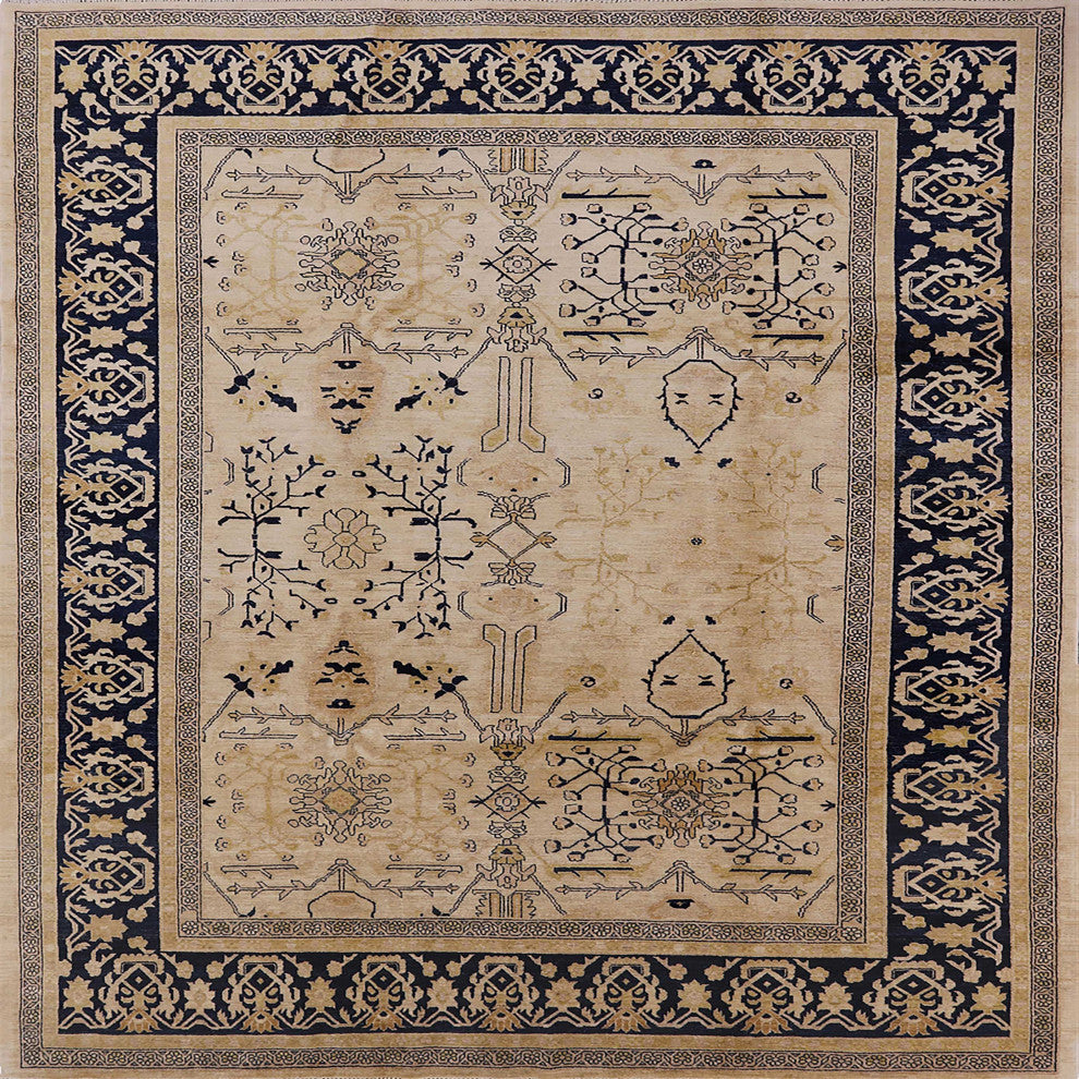 Ahgly Company Indoor Square Mid-Century Modern Area Rugs, 8' Square