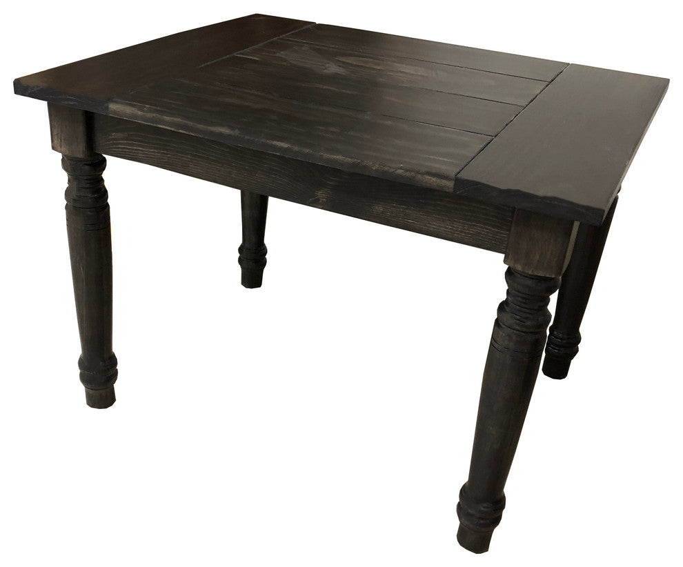 Black English Farmhouse Table, 72"