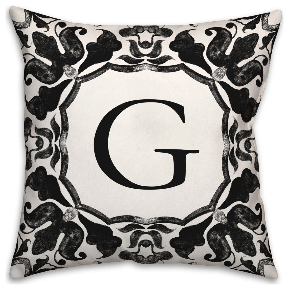 G Monogram 18x18 Indoor / Outdoor Pillow