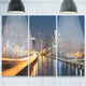"Philadelphia Skyline at Night" Metal Wall Art, 3 Panels, 36"x28"