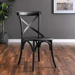 Gear Dining Side Chair, Black