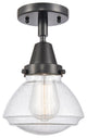 Innovations 447-1C-BK-G324 Olean 1 Light 6.75" Flush Mount, Matte Black