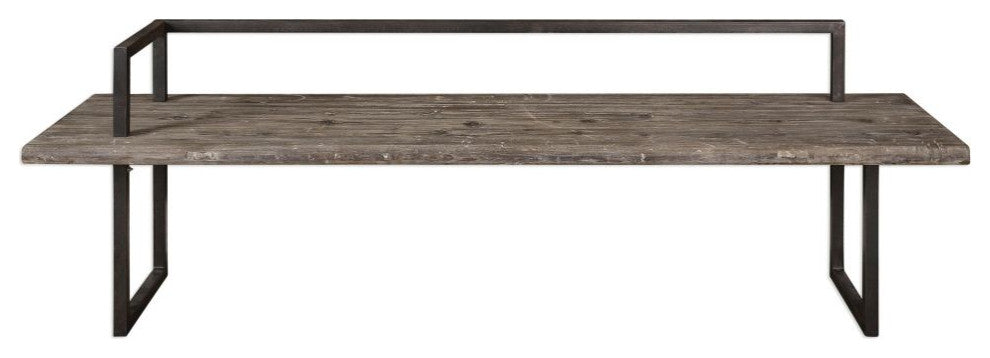 Uttermost Herbert 80x21" Reclaimed Wood Bench
