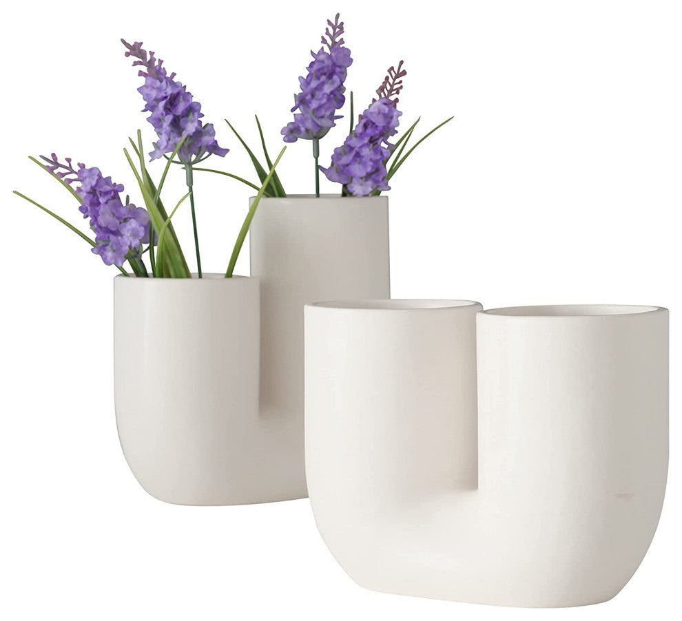 Tubular Vases, Set of 2