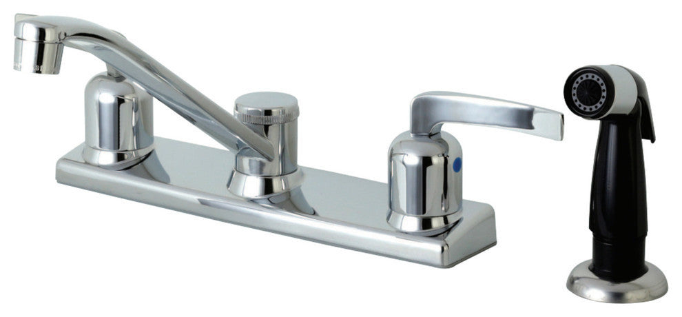 Kingston Brass FB122EFL Centerset Kitchen Faucet, Polished Chrome