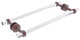 Pacific Beach 18" Groovy Back to Back Shower Door Towel Bar, Antique Copper