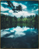 24x30 Reflection II, Framed Artwork, Gold