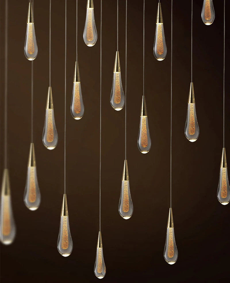 MIRODEMIÂ® Villefranche-sur-Mer Water Drop Design Crystal Chandelier, 10 Lights