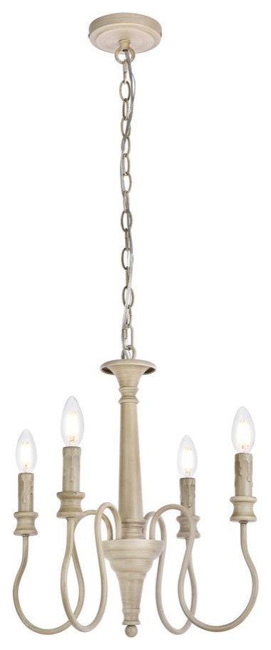 Fiona 4-Light Pendant, Weathered Dove