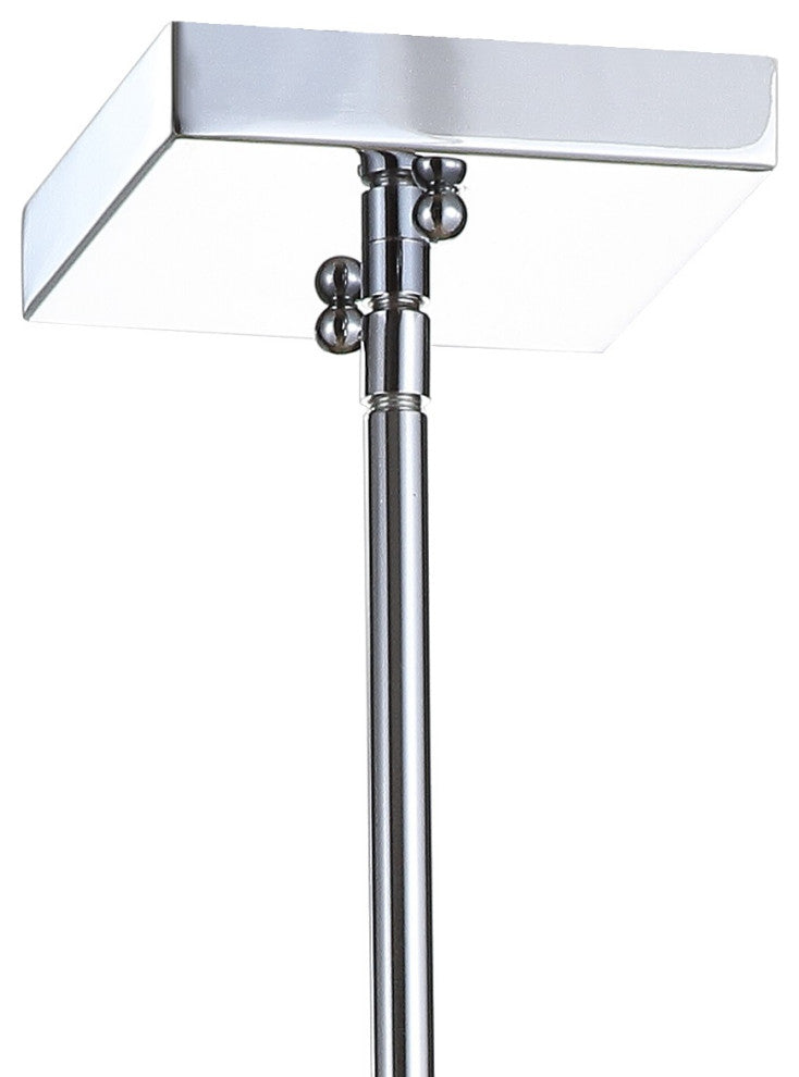 Turing 30.5" Adjustable Metal Led Linear Pendant, Chrome