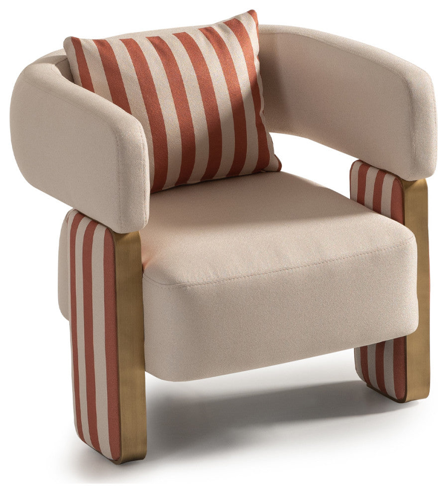 Amora Accent Chair Ash/Eggshell Walnut
