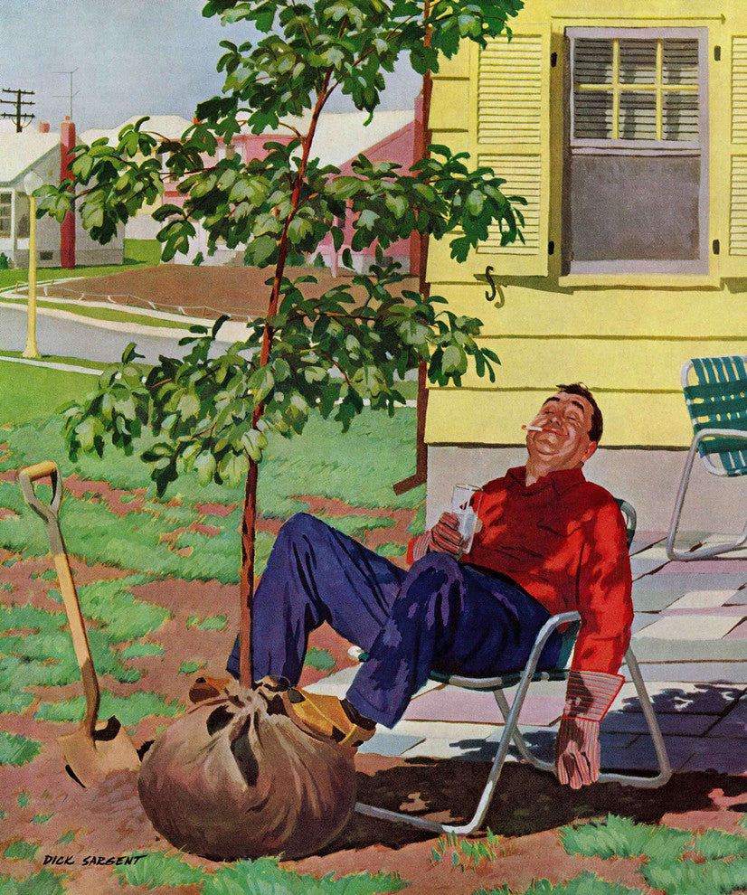 "Shade Tree" Painting Print on Canvas by Richard Sargent