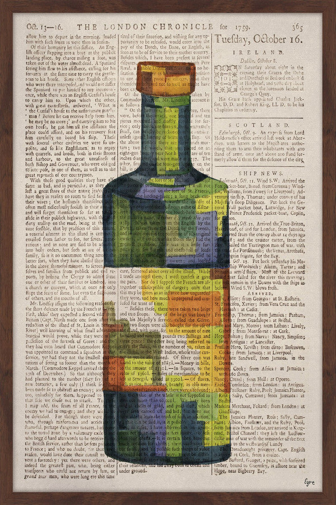 "Secret Drink" Framed Painting Print, 24"x36"