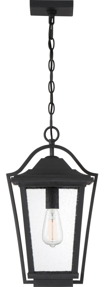 Quoizel DRS1911 Darius 1 Light 11"W Outdoor Pendant - Earth Black