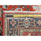 Imperial Red Afghan Peshawar Heriz Wool Hand Knotted Oriental Rug, 3'x4'10"