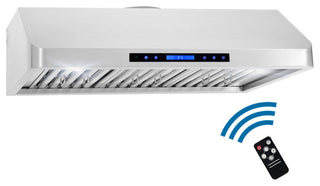 2-Piece Kitchen, 36" Gas Range and 36" Under Cabinet Range Hood