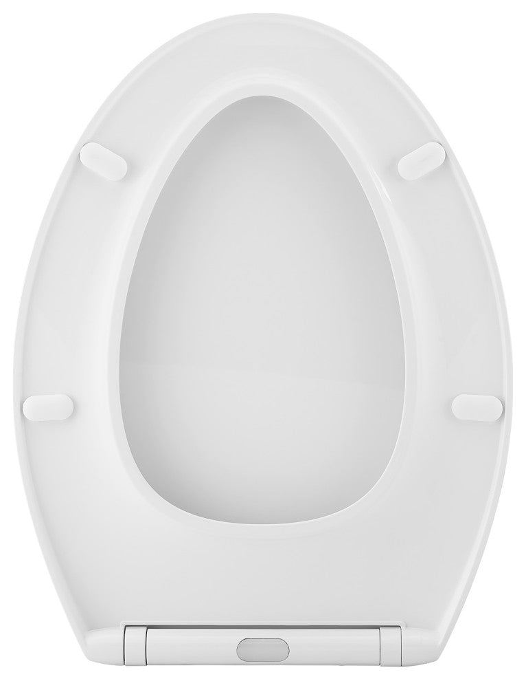 Lumiere Elongated Quick-Release Toilet Seat With Night Light