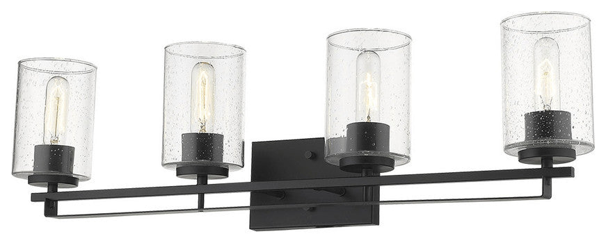 Orella 4-Light Matte Black Sconce