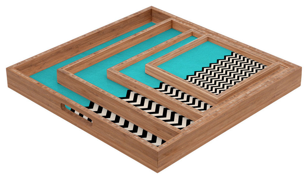 Bianca Green Follow The Sky Square Tray, Medium